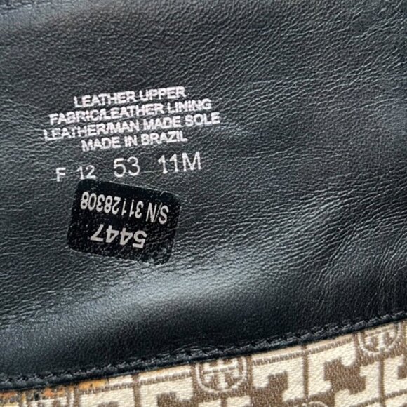 Tory Burch NEW black leather riding boots gold TT logo 11 NEW NWT - Picture 3 of 8